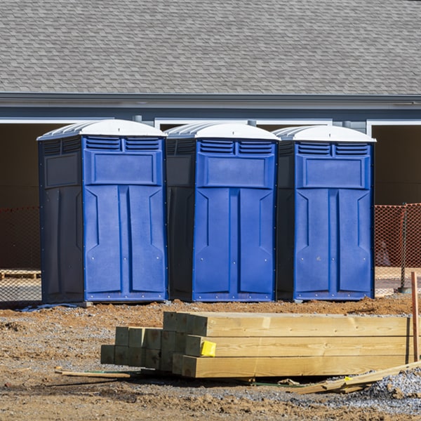 what is the cost difference between standard and deluxe portable restroom rentals in Lansford ND